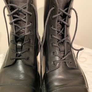 Prada Leather Combat Boot
